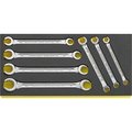 Stahlwille Tools Double ended ring Wrenchs i.TCS inlay No.TCS 24/7, 8X10-19X22 MM 1/3-tray7-pcs. 96838758